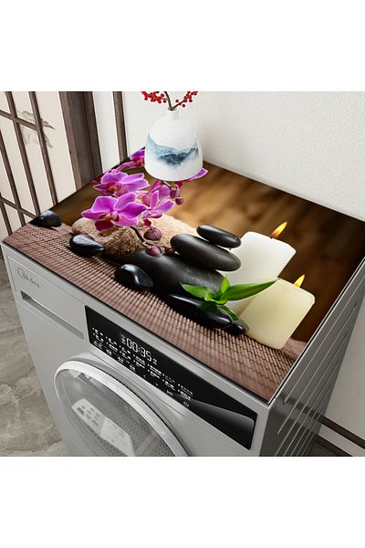 Else Dekor Drying Refrigerator - Washing Machine Cover, Liquid Proof, Non-Slip, Washable