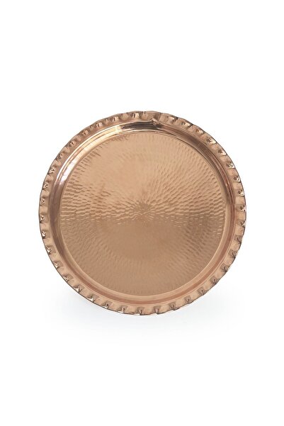 Shark Anatolia 34 Cm Copper Round Presentation Tray - Stole Hand Tattoo