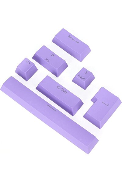 SPELT 104 Tuş Universal Renkli Mekanik Klavye Tuş Takımı Kapağı Keycap Eflatun Ingilizce Dizilimli