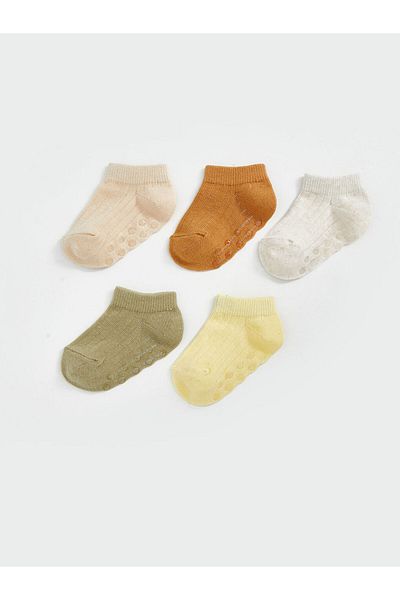LC Waikiki New Season Basic Baby Boy Booties Socks 5 Pack - S5Bq02Z1
