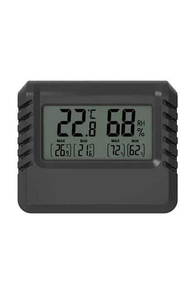 Choice مقياس حرارة رقمي صغير بشاشة LCD من B-Max Min Value لقياس درجة حرارة الغرفة الداخلية والرطوبة على الحائط