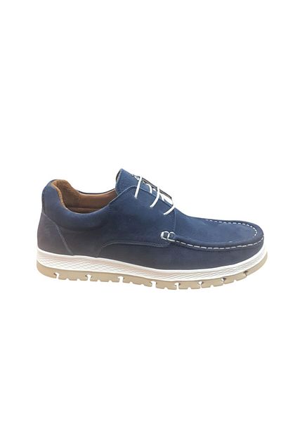 MARCOMEN 152-19601 Dark Blue Daily Casual Sports Leather Shoes