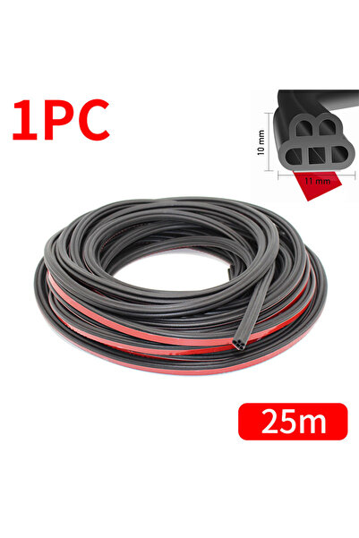choice2 B Type 25m BLALION Car Door Seal Strip Double Layer Sealing Protector...