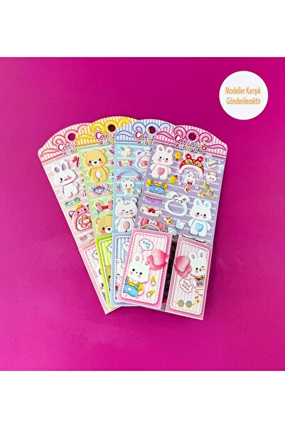 Gift Moda Sevimli Pofuduk Giydirme Sticker