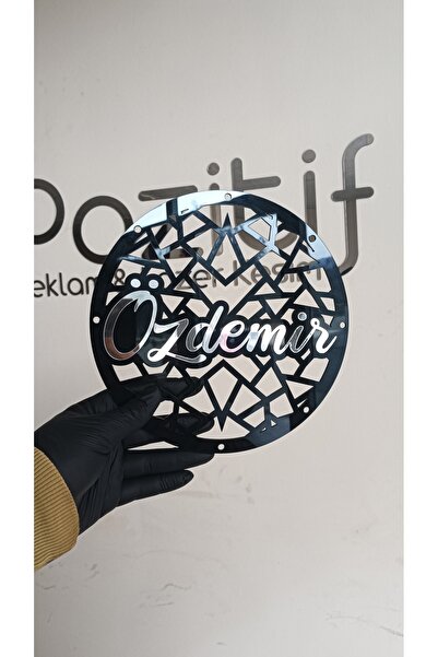 Home 20cm Midrange Kapağı Kişiye Özel Yazılı Dayanıklı Pleksi Midrange Kapağı Parlak Gümüş