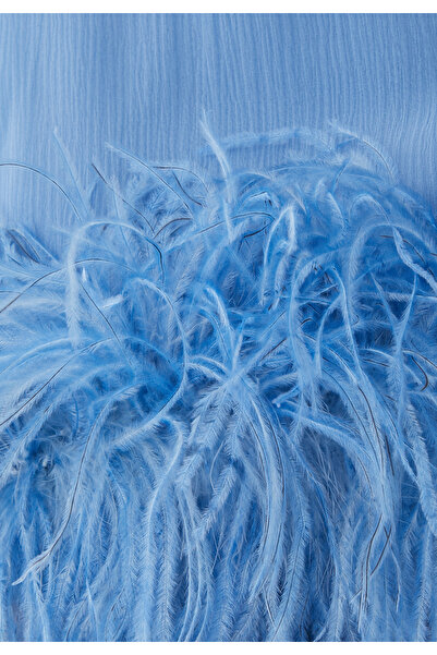 Taller Marmo Gina Spirito Tüy Detaylı Mini Elbise