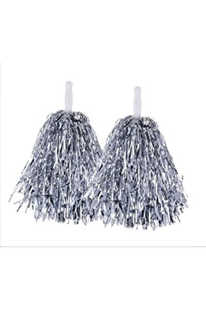 Bia 1 чифт сребърни помпони - сребърен помпони за мажоретки - цвят на помпони...