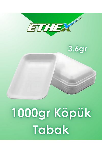Ethex 1000Gr Foam Plate - (Mod 1 - 250 Pieces)