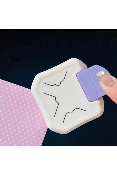 Choice3 أداة ثقب الورق الأرجوانية 3 في 1، أداة تقطيع الزوايا الدائرية، أداة ث...