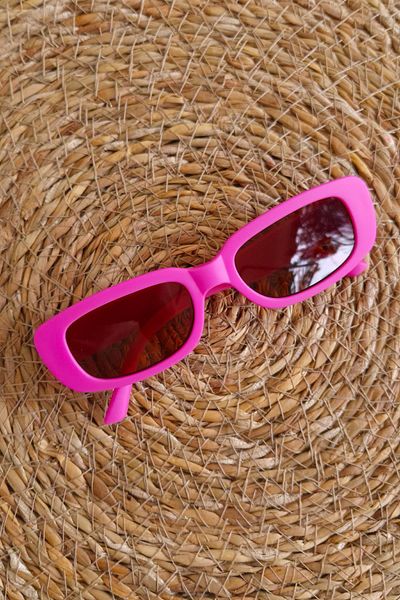 The Red Kids Oval Pink Children's Sunglasses with Uv400 Protection Glass