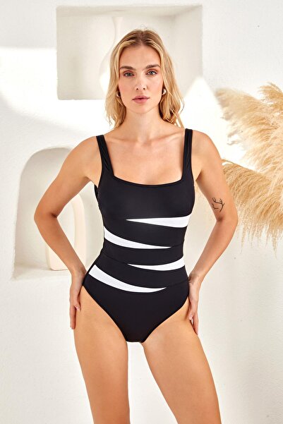 LAPIENO Piece plus size swimsuit 4142-p