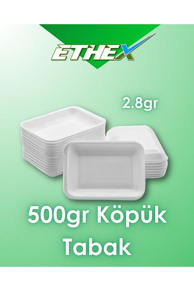 Ethex 500Gr Foam Plate - (Mod 2 - 250 Pieces)