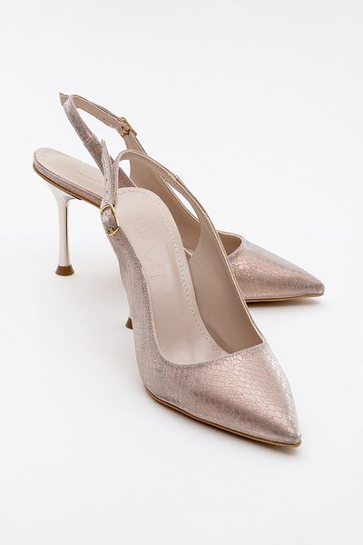 LuviShoes Pantofi de damă cu toc înalt cu model trandafiri ORFO