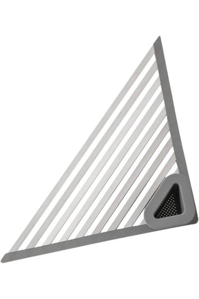 fulina Stainless Sink Corner Rack,Easy Installation and Disassembly,Non-Slip,Storage for Vegetables, Bowls