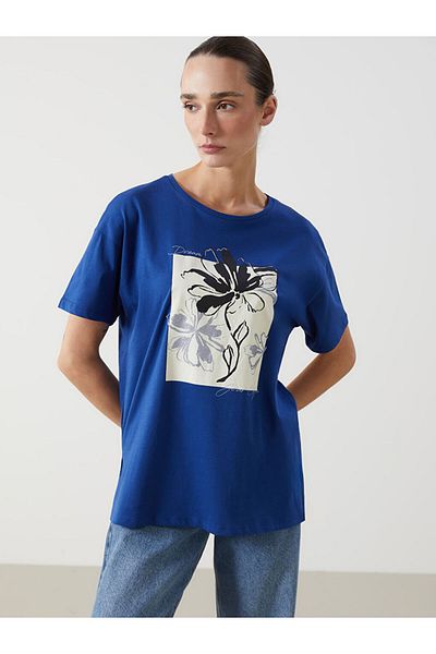 LC Waikiki Crew Neck Floral Women's T-Shirt