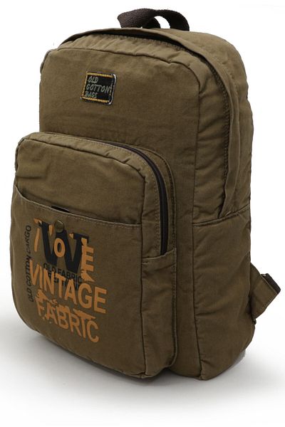 old cotton cargo Παλιά βαμβακερή 5121 ανοιχτό καφέ πλάτη Σχολική τσάντα ταξιδιού 15,6 ιντσών Laptop Canvas Βαμβακερή υφασμάτινη τσάντα