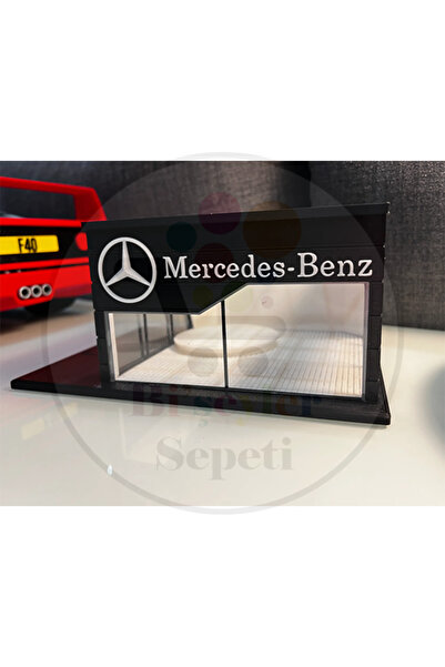 Bi'şeyler Sepeti 1:64 Diorama Showroom Mercedes-Benz - ARAÇ DAHİL DEĞİLDİR.