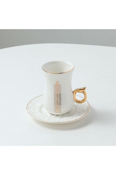Bien Servi 6-Piece Elegant Design High Quality Turkish Tea Set