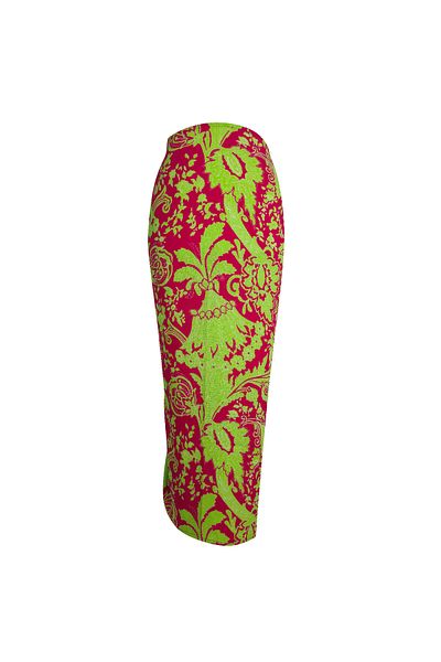 MANOTRES Peach Paisley Pareo