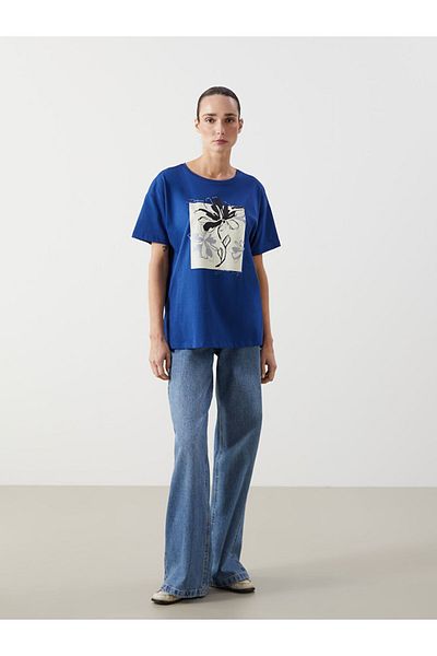 LC Waikiki Crew Neck Floral Women's T-Shirt