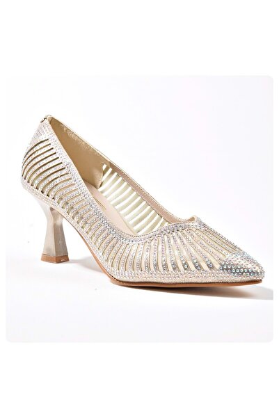 MISS JENA Zircon Stone 5151 Model Pantofi de seară de damă 