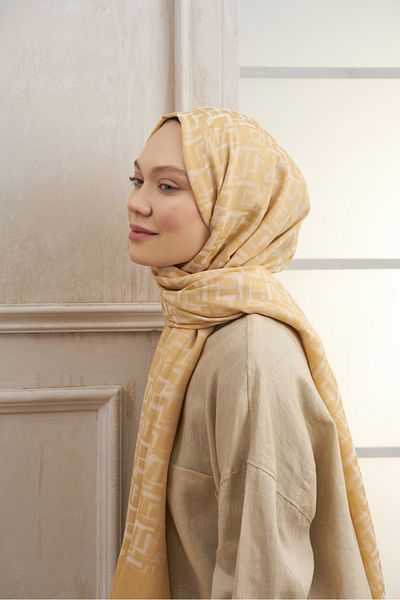 ARMANDA Alize Series Square Pattern Shawl - Black