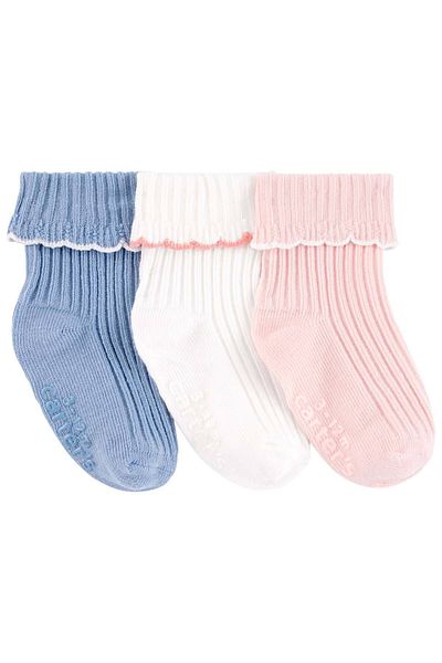Carter's Baby Girl Socks Set 3 Pack