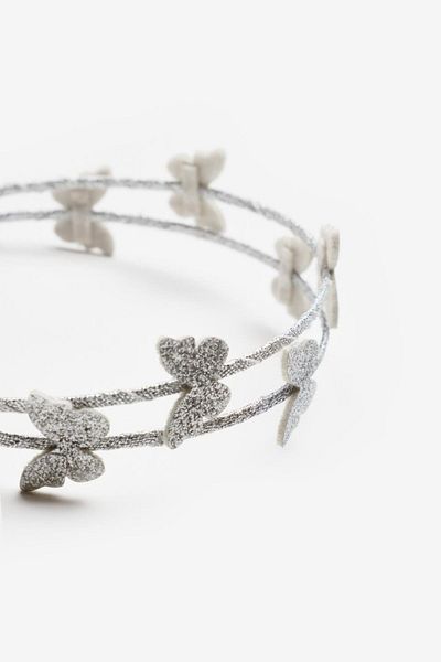 Le Mabelle Silver Little Butterfly Girl's Crown