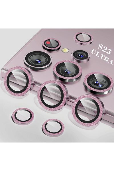 AWH lens for Samsung Galaxy S25 Ultra, Tempered Glass with Aluminum Edging, Anti-Scratch
