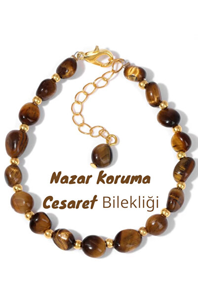 NBS Beautiful Naturel Stones Kadınlar İçin Şık Koruma Enerji Güç Denge Kaplan...
