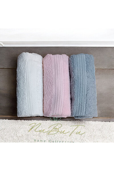 NuBuTu Бавовняна рушник для рук і обличчя, 3 шт., кольоровий рушник для рук і обличчя, 50 X 85