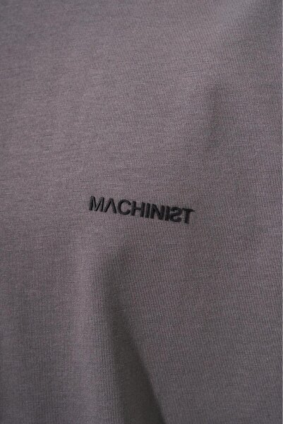 Machinist Ανδρικό μπλουζάκι Basic Cotton Oversize Smoke