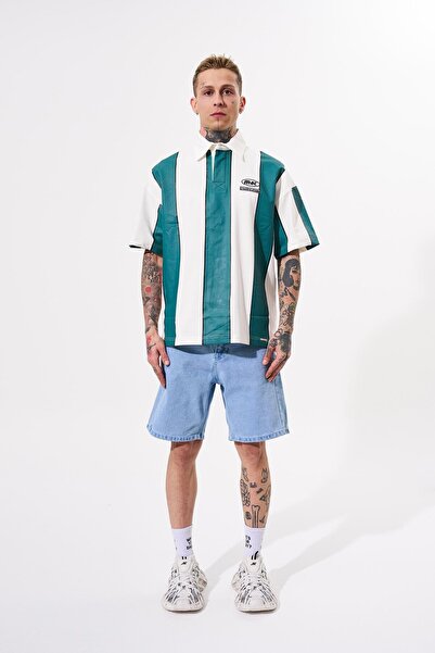 Machinist Ανδρικό μπλουζάκι με λαιμόκοψη με λαιμόκοψη με λαιμόκοψη με πράσινο βενζίνη