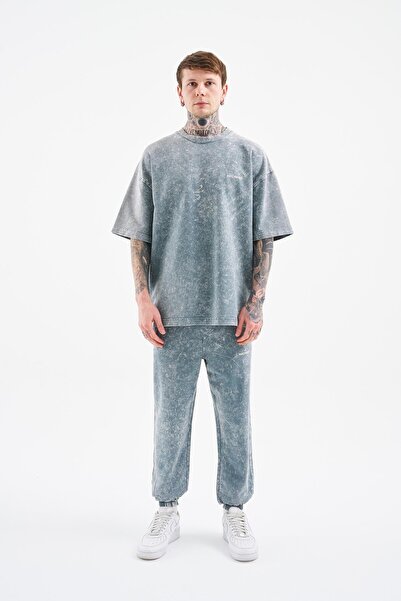 Machinist Ανδρικό μπλουζάκι πολυτελείας Basic Washed Oversize Ghost Spotted