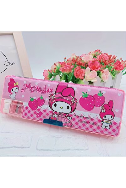 ExtremeGoodShop Hello Kitty Kuromi My Melody Çok Fonksiyonlu Kalem Kutusu, Ka...