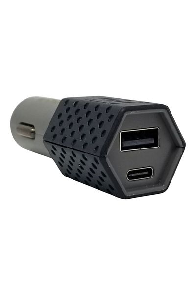 Cat 32W Stylish Durable TPE Material Dual USB Power Delivery DC Car Adapter