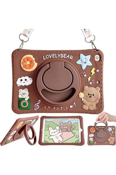 UnDePlus iPad 11Th Generation A16 11Inch/10Th Generation 10.9Inch Case Cute Dolls Fun 3Dcharacter Children with Stand