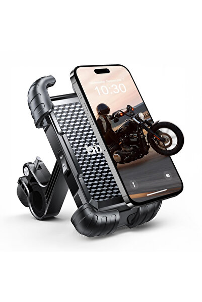 Bix BPH02 360 Derece Dönebilen Gidon Bağlantılı Bisiklet Motosiklet için ABS 4-7.8" inç Telefon Tutucu