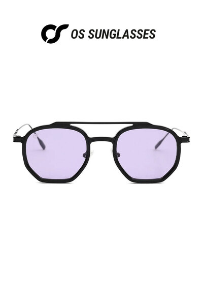 OS Sunglasses Γυαλιά ηλίου Baku Violet, Προστασία UV 400, Ανοιχτό μπλε χρώμα,...