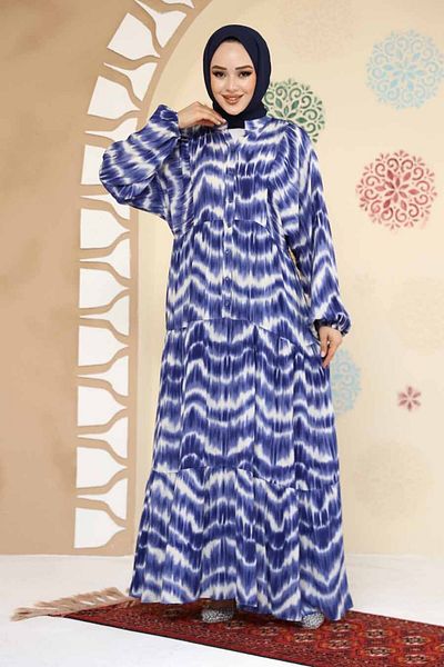 Neva Style Indigo Blue Designer Dress 235806 Im
