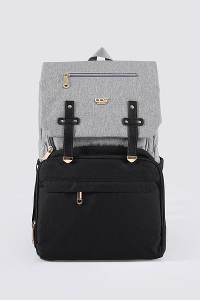 ÇÇS Beige-Black Mother Baby Bag 51768