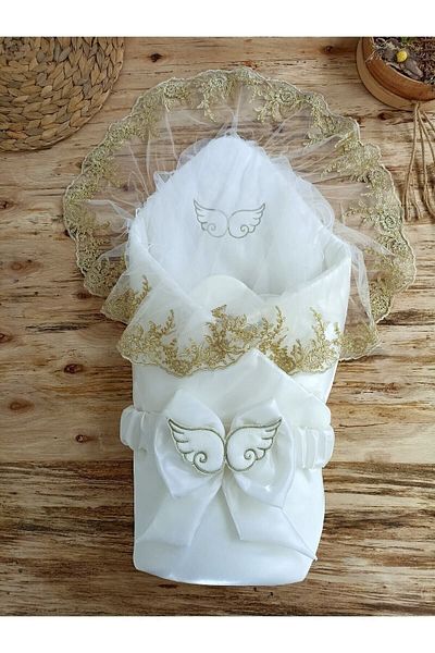 Tomuycuk Bebe Baby Blanket Lace Baby Swaddle Mevlütlük Girl Boy Baby Hospital Exit Newborn