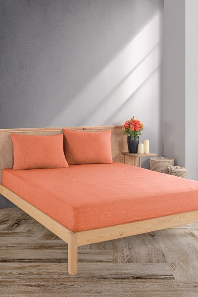 MYLASA HOME |   Premium |   100% Cotton Double Elastic Bed Sheet Set
