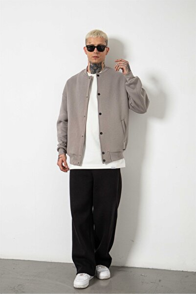 Machinist Льодово-сіре пальто великого розміру на застібках-блискавках