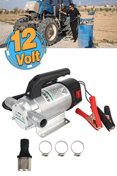 Badem10 Araba Araç Otomobil Benzin Mazot Yağ Su Pompası 12 V Yakıt Transfer İ...