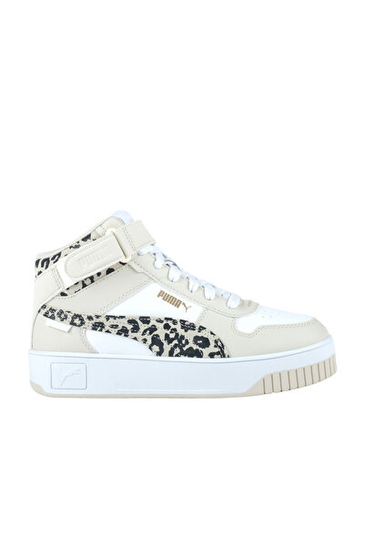 Puma Pantofi înalți pentru femei Carina Street Mid Animal White