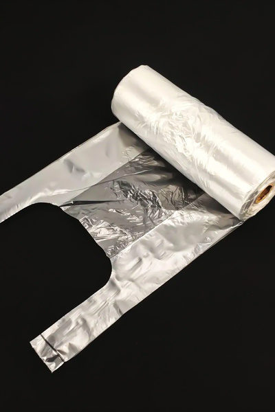 MOYPAK 200 Adet Küçük Boy Rulomat Market Poşeti Şeffaf Rulo Manav Poşeti Ekmek Poşeti