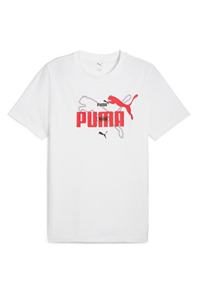 Puma T-shirt Puma Ess Logo Lab Summer Tee, Λευκό, Ανδρικό