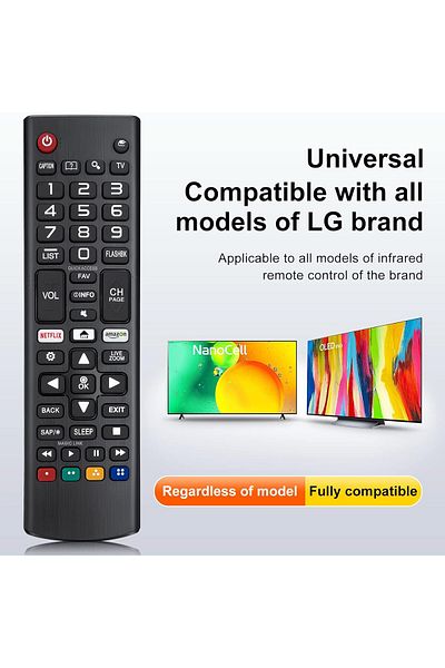 AWH Universal Remote for LG TV, Works with All Models, Netflix & Prime Shortcuts (2-Pack)