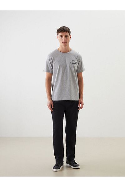 LC Waikiki Ανδρικό Tisort με στάμπα Crew Neck New Season - S5KU47Z8